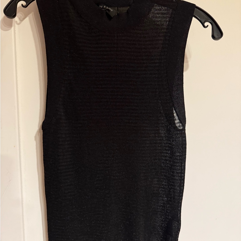 Rag and bone Raina Slim Ribbed Crewneck Tank